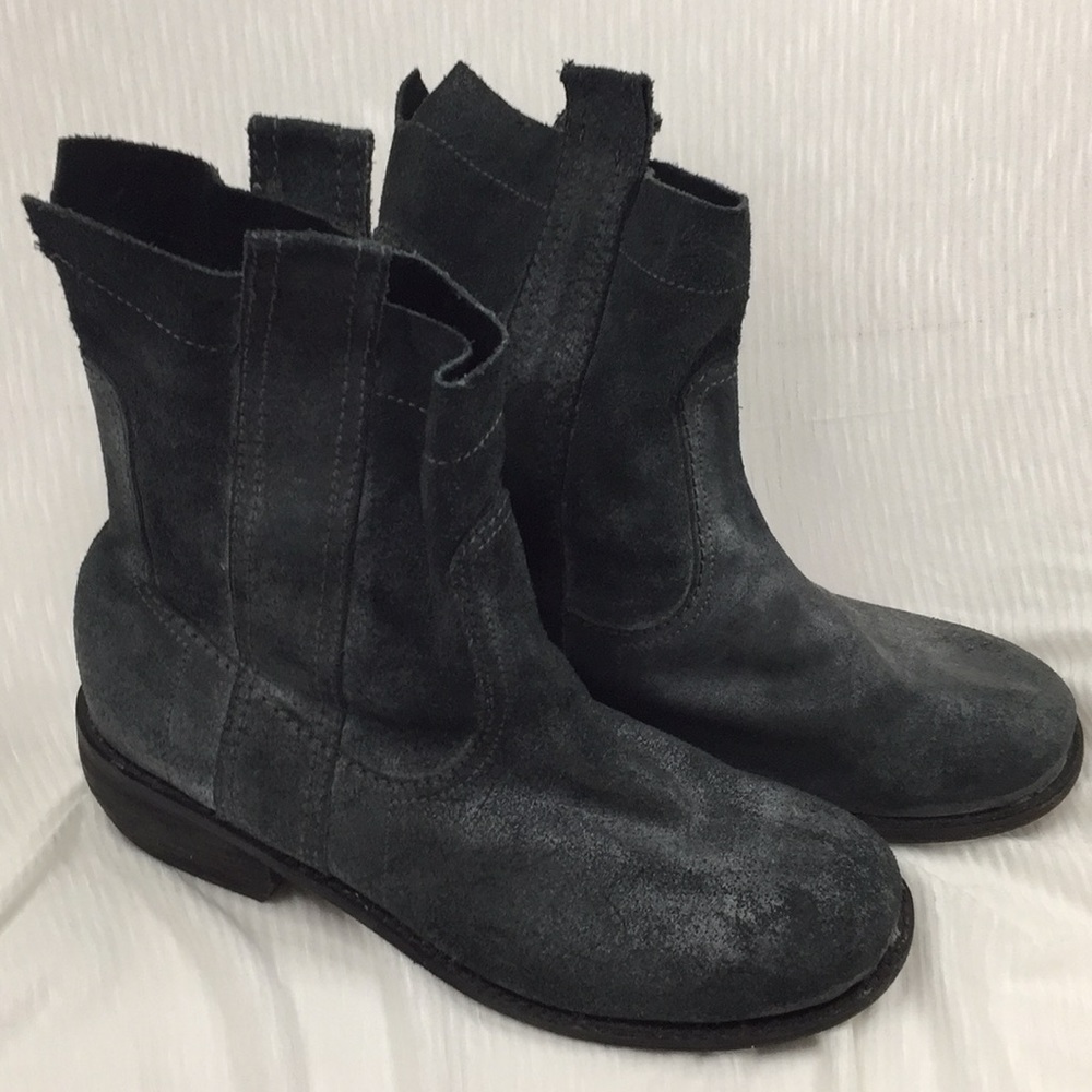 Joe's leather gray ankle boots size 10 SEE NOTES